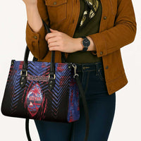 Guam Leather Bag Chamorro Seal Tribal Scratch Design - Polynesian Pride