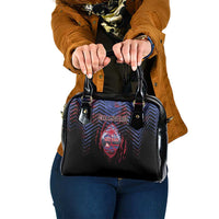 Guam Shoulder Handbag Chamorro Seal Tribal Scratch Design - Polynesian Pride