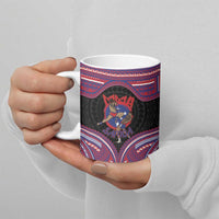 Personalised Samoa Mixed Martial Arts Ceramic Mug Flying Knee Of Samoan - Polynesian Pride