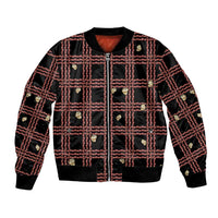 Hawaii Palaka Kahelelani Shell Lei Costume Bomber Jacket Plaid Patterns