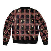 Hawaii Palaka Kahelelani Shell Lei Costume Bomber Jacket Plaid Patterns