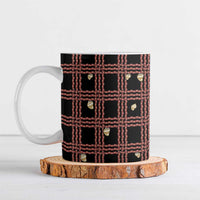 Hawaii Palaka Kahelelani Shell Lei Costume Ceramic Mug Plaid Patterns