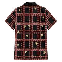 Hawaii Palaka Kahelelani Shell Lei Costume Family Matching Off Shoulder Maxi Dress and Hawaiian Shirt Plaid Patterns DT05 - Polynesian Pride