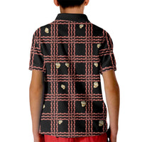 Hawaii Palaka Kahelelani Shell Lei Costume Kid Polo Shirt Plaid Patterns