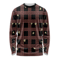 Hawaii Palaka Kahelelani Shell Lei Costume Long Sleeve Shirt Plaid Patterns