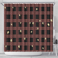 Hawaii Palaka Kahelelani Shell Lei Costume Shower Curtain Plaid Patterns