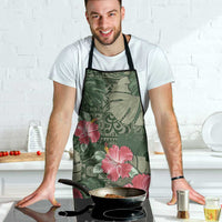 Hawaii Apron Green Polynesian Monstera Patterns - Polynesian Pride