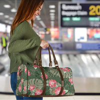 Hawaii Travel Bag Green Polynesian Monstera Patterns - Polynesian Pride