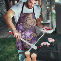Hawaii Apron Purple Polynesian Monstera Patterns - Polynesian Pride