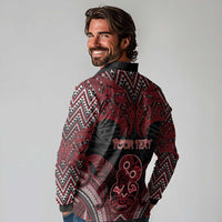 Personalised New Zealand Waitangi Day Long Sleeve Polo Shirt Te Tiriti O Waitangi 1840 DT05 - Polynesian Pride