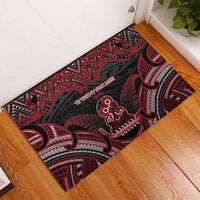 New Zealand Waitangi Day Rubber Doormat Te Tiriti O Waitangi 1840 - Polynesian Pride