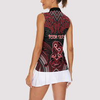 Personalised New Zealand Waitangi Day Women Sleeveless Polo Shirt Te Tiriti O Waitangi 1840 DT05 - Polynesian Pride