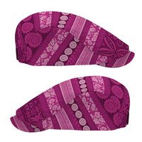 Fiji Marau na Kerisimasi Jeff Hat Pink Tapa Masi Inspired Christmas - Polynesian Pride