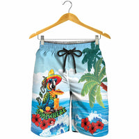 Funny Parrot Margarita Five O'clock Somewhere Shorts for Men