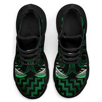 Green Matariki New Zealand Clunky Sneakers Maori Poutama Galaxy Vibes