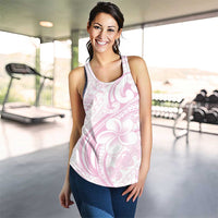 Hawaii Plumeria Lokelani Pikake Lei Women Racerback Tank Poni Mama Polynesian Tattoo LT9 - Polynesian Pride