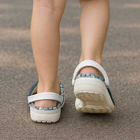 Hawaii Plumeria Tribal Vintage Clogs Shoes Special Turquoise