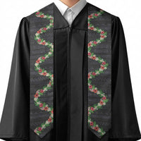 Hawaii Tropical Flowers and Leaves Graduation Stole Tapa Pattern Colorful Mode