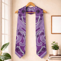 Hawaii Violet Hibiscus Pikake Lei Graduation Stole