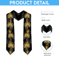 Hawaiian Honu And Surfboards Graduation Stole Gold Style