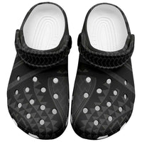 Hawaiian Kakau Art Tattoos Aquaman Style Clogs Shoes Black Version - Polynesian Pride