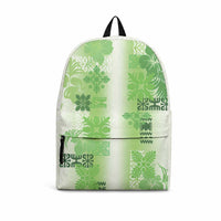 Hawaiian Quilt Backpack Vintage Pattern Green LT05 Green - Polynesian Pride