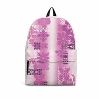 Hawaiian Quilt Backpack Vintage Pattern Pink LT05 Pink - Polynesian Pride