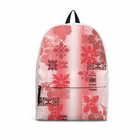 Hawaiian Quilt Backpack Vintage Pattern Red LT05 Red - Polynesian Pride