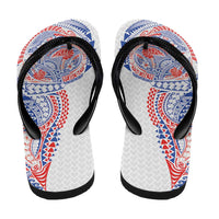 Hawaiian Traditional Tattoos Flip Flops Kakau Tribal Tropical Plant Motif Hawaii Flag Color Inspired