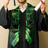 Humpback Whale Matariki New Zealand Graduation Stole NZ Maori Paikea Poutama Luxury Green LT14 - Polynesian Pride