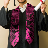 Humpback Whale Matariki New Zealand Graduation Stole NZ Maori Paikea Poutama Luxury Pink LT14 - Polynesian Pride