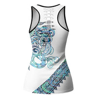 Kahui Whetu Paua Shell Kowhaiwhai Taniko Personalised Hollow Tank Top Taniwha Maori Tribal Style LT9 - Polynesian Pride