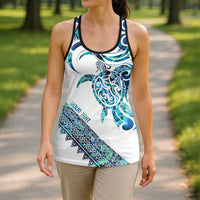 Kahui Whetu Paua Shell Kowhaiwhai Taniko Personalised Hollow Tank Top Turtle Tattoo Maori Tribal Style LT9 - Polynesian Pride