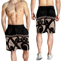 Kia Ora New Zealand Shorts for Men Aotearoa Proud Maori With Silver Fern LT14 - Polynesian Pride
