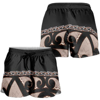 Kia Ora New Zealand Shorts for Women Aotearoa Proud Maori With Silver Fern LT14 - Polynesian Pride