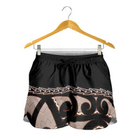 Kia Ora New Zealand Shorts for Women Aotearoa Proud Maori With Silver Fern LT14 - Polynesian Pride