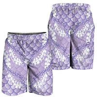 Lilac Mermaid Puakenikeni Maile Lei Shorts for Men