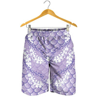 Lilac Mermaid Puakenikeni Maile Lei Shorts for Men