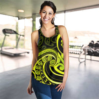 Lime Green New Zealand Mangopare Women Racerback Tank Aotearoa Maori Koru Style LT14 - Polynesian Pride