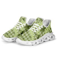 Lime Palaka Hawaii Cowboy Clunky Sneakers Puakenikeni Lei Paniolo Papale Seamless Vibes LT14 - Polynesian Pride