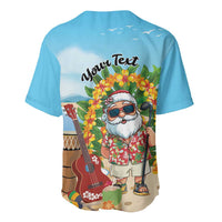 Personalized Hawaii Golf Christmas Baseball Jersey Mele Kalikimaka Funny Golfer Santa - Polynesian Pride