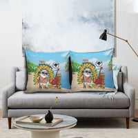 Hawaii Golf Christmas Pillow Cover Mele Kalikimaka Funny Golfer Santa - Polynesian Pride
