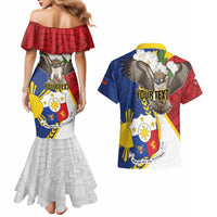 Personalized Philippines Couples Matching Mermaid Dress and Hawaiian Shirt Filipino Araw ng Kalayaan LT01 - Polynesian Pride
