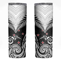 New Zealand Skinny Tumbler Aotearoa Maori Kiwi Black Fern LT01 Black - Polynesian Pride