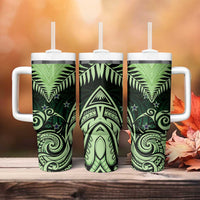 New Zealand Tumbler With Handle Aotearoa Maori Kiwi Green Fern LT01 - Polynesian Pride