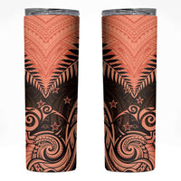 New Zealand Skinny Tumbler Aotearoa Maori Kiwi Orange Fern LT01 Orange - Polynesian Pride
