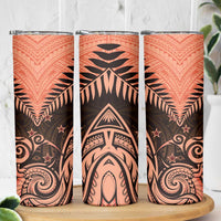 New Zealand Skinny Tumbler Aotearoa Maori Kiwi Orange Fern LT01 - Polynesian Pride