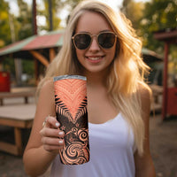 New Zealand Skinny Tumbler Aotearoa Maori Kiwi Orange Fern LT01 - Polynesian Pride