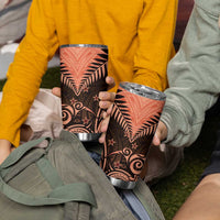 New Zealand Tumbler Cup Aotearoa Maori Kiwi Orange Fern LT01 - Polynesian Pride
