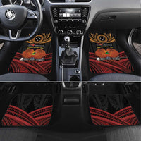 Papua New Guinea Bird of Paradise Car Mats 16 September 1975 Independence Day Anniversary LT01 Set 4pcs Black - Polynesian Pride